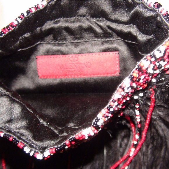 NWOT Valentino Garavani Ricamo Mini Beaded Feather Evening Shoulder Bag - Picture 10 of 10